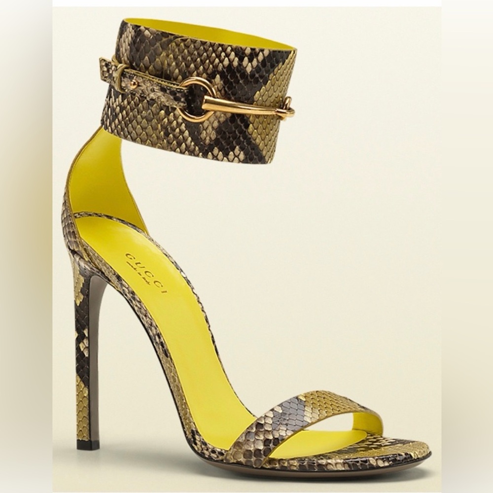 Gucci Yellow and Brown python 🐍 Heels
Authentic
